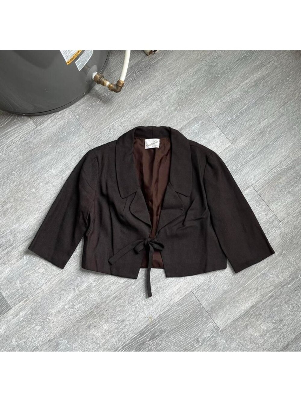 Brown Vintage 80’s / 90’s “Trendsetter Original” Cropped / Boxy Fit Blazer